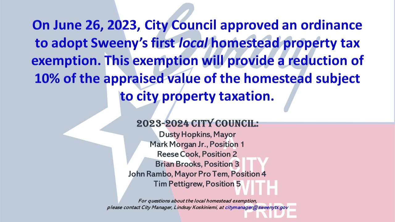 LOCAL HOMESTEAD EXEMPTION ADOPTED 06.26.2023 - Copy